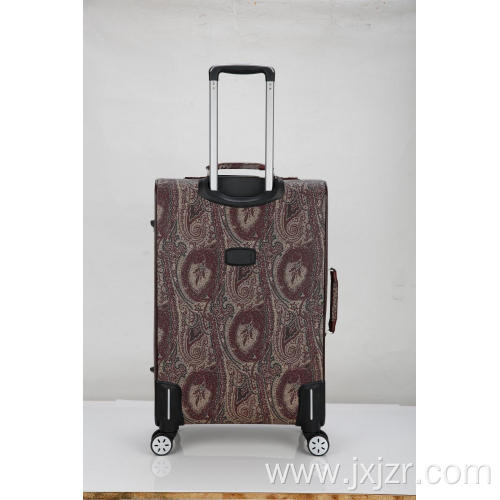 Super mute pattern pu trolley luggage